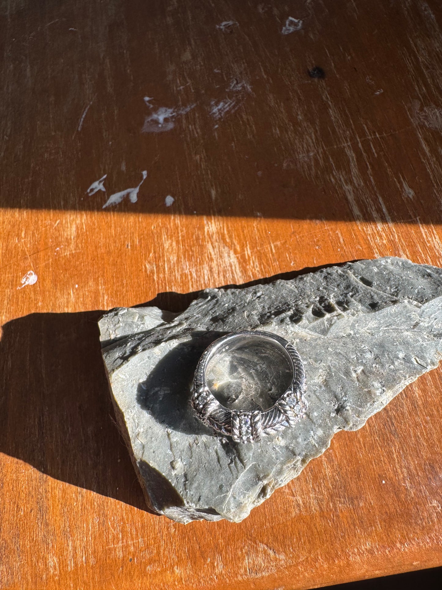 Vintage Judith Ripka Sterling Silver & CZ Ring