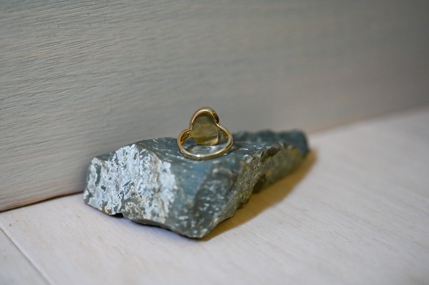 14K Yellow Gold Opal Doublet Ring