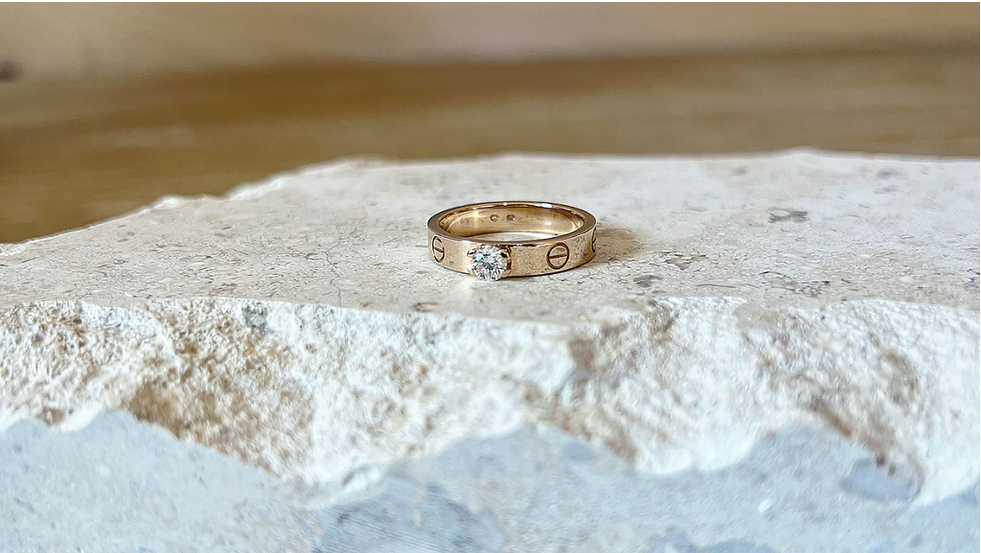 Cartier LOVE Solitaire Ring in 18k Rose Gold