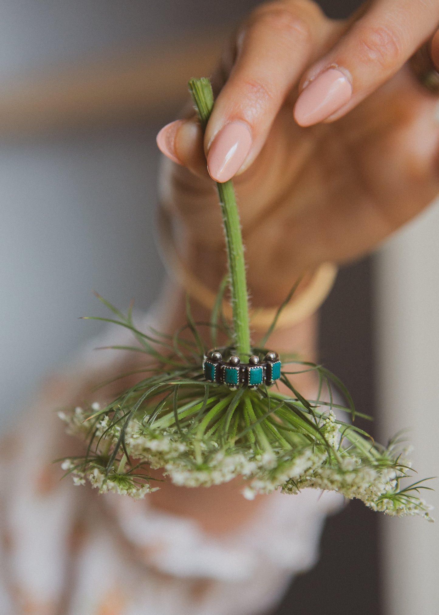 Vintage 1950’s Zuni Sterling Silver & Turquoise Ring