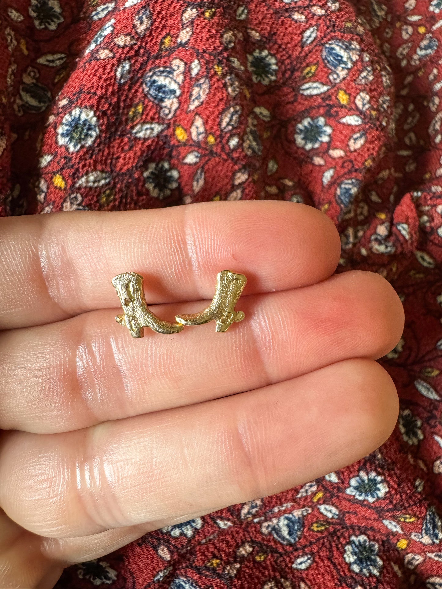 Vintage 14k Gold Cowboy Boot Studs