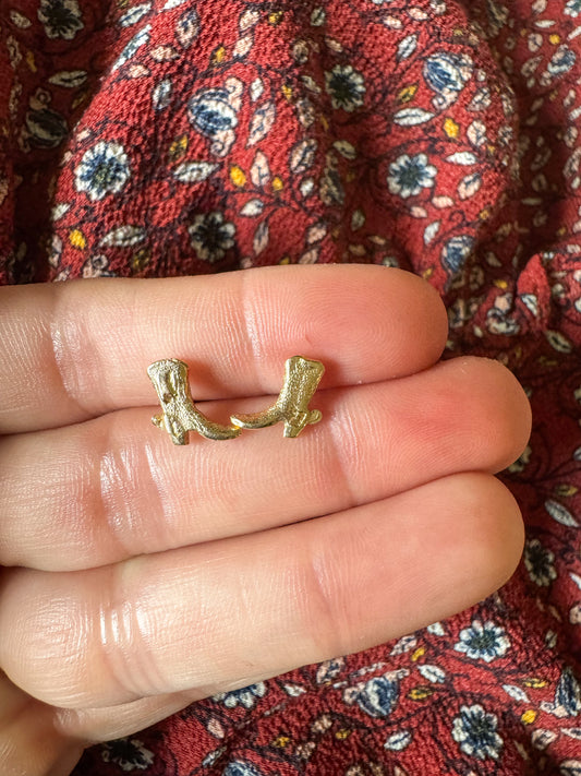 Vintage 14k Gold Cowboy Boot Studs