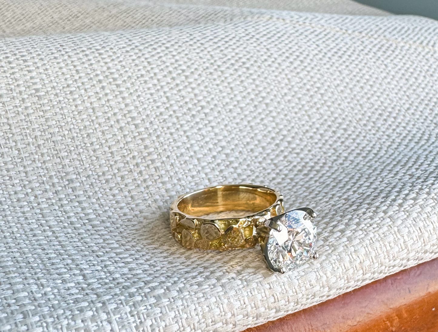 One-of-a-Kind 3.04ct D VVS2 Lab Grown Diamond Engagement Ring in 14k Yellow Gold