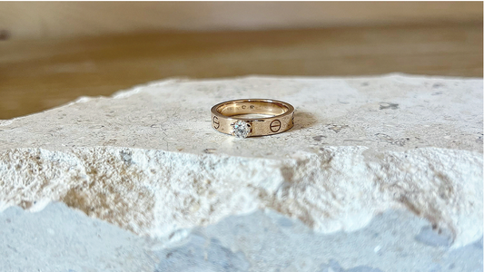 Cartier LOVE Solitaire Ring in 18k Rose Gold