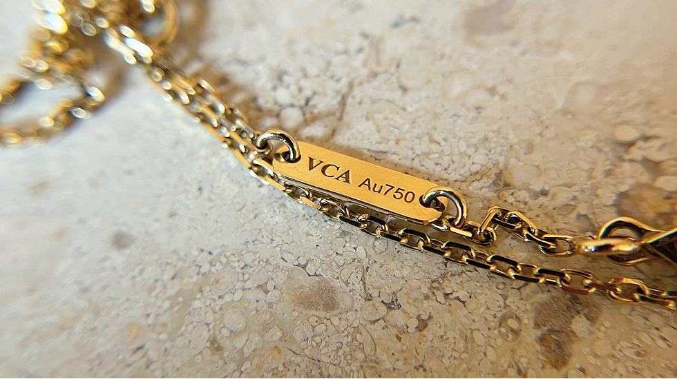 Van Cleef & Arpels Vintage Alhambra Necklace - Onyx