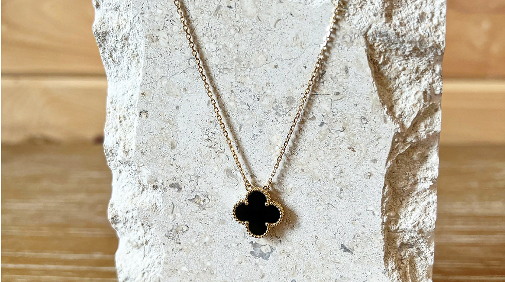 Van Cleef & Arpels Vintage Alhambra Necklace - Onyx